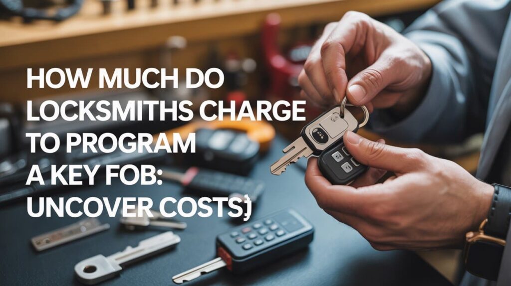 How Much Do Locksmiths Charge to Program a Key Fob: Uncover Costs